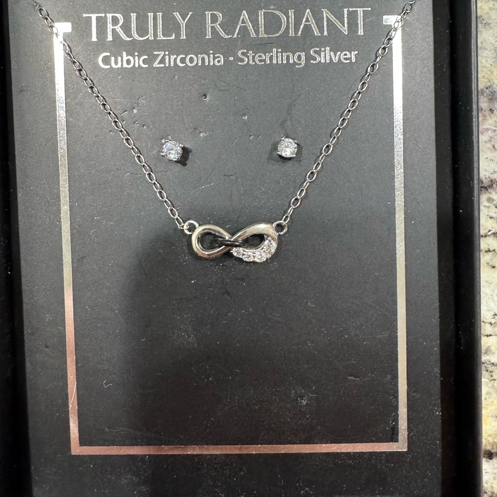 Sterling Silver Infinity Necklace